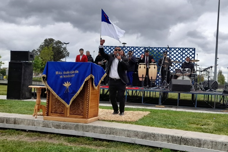 Con desfile y culto al aire libre: Unidad de Pastores celebró día de las iglesias evangélicas