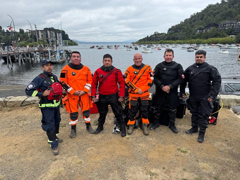 Gersa San Rosendo encabeza búsqueda de mujer en las aguas del lago Villarrica en Pucón