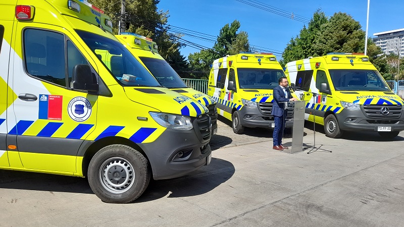 Cuatro nuevas ambulancias reforzarán atención SAMU de hospitales en la provincia de Biobío